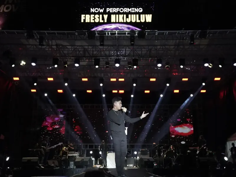 Fresly Nikijuluw di MEGA MOVE IT FEST 2024 Ambon