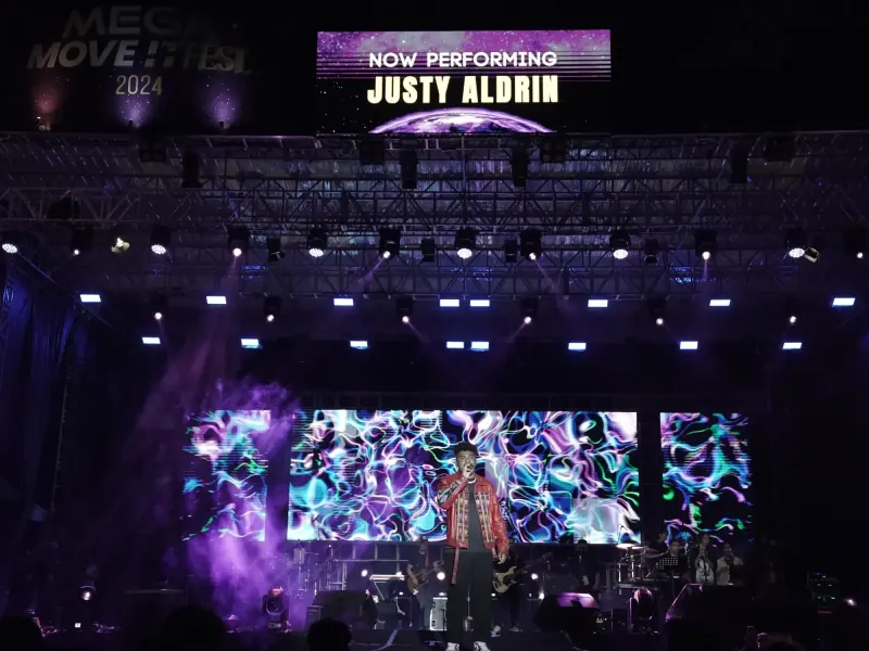 Justy Aldrin di MEGA MOVE IT FEST 2024 Ambon