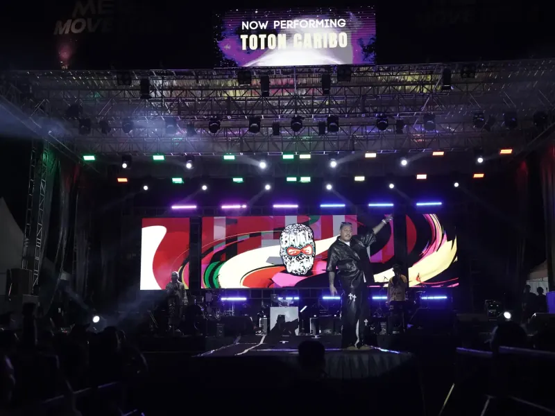 Toton Caribo di MEGA MOVE IT FEST 2024 Ambon