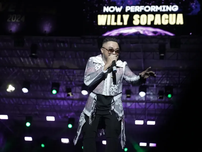 Willy Sopacua di MEGA MOVE IT FEST 2024 Ambon